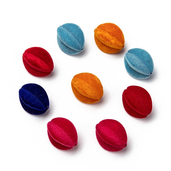 PandaHall Opaque Acrylic Beads, Flocky, Oval, Mixed Color, Size: about 22mm long, 15mm wide, 15mm thick, hole: 3mm, about 160pcs/500g..., Multicolor
PandaHall Opaque Acrylic Beads, Flocky, Oval, Mixed Color, Size: about 22mm long, 15mm wide, 15mm thick, hole: 3mm, about 160pcs/500g..., Multicolor