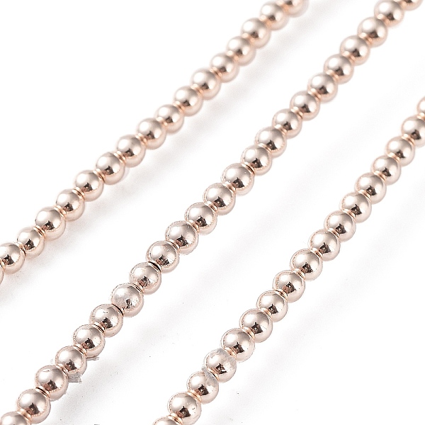 PandaHall Electroplate Non-magnetic Synthetic Hematite Beads Strands, Round, Light Rose Gold Plated, 2mm, Hole: 0.6mm, about 208pcs/strand...
PandaHall Electroplate Non-magnetic Synthetic Hematite Beads Strands, Round, Light Rose Gold Plated, 2mm, Hole: 0.6mm, about 208pcs/strand...