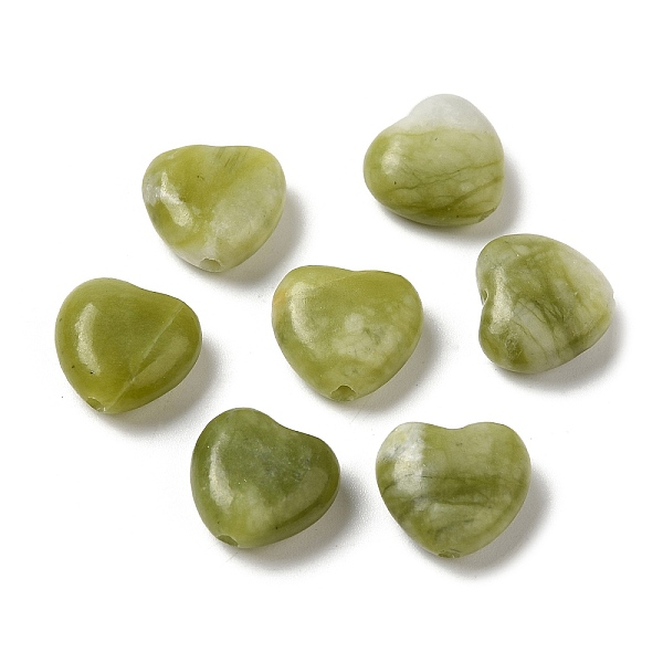 PandaHall Natural Xinyi Jade/Chinese Southern Jade Beads, Heart, 11~11.5x12x5~6mm, Hole: 1.4mm Chinese Jade Heart
PandaHall Natural Xinyi Jade/Chinese Southern Jade Beads, Heart, 11~11.5x12x5~6mm, Hole: 1.4mm Chinese Jade Heart