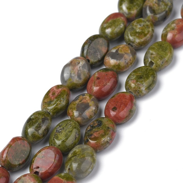 PandaHall Natural Unakite Round Beads Strands, Oval, 8x6x3.5~4mm, Hole: 1mm, about 45~52pcs/strand, 15.16~15.74 inch(38.5~40cm) Unakite Oval
PandaHall Natural Unakite Round Beads Strands, Oval, 8x6x3.5~4mm, Hole: 1mm, about 45~52pcs/strand, 15.16~15.74 inch(38.5~40cm) Unakite Oval