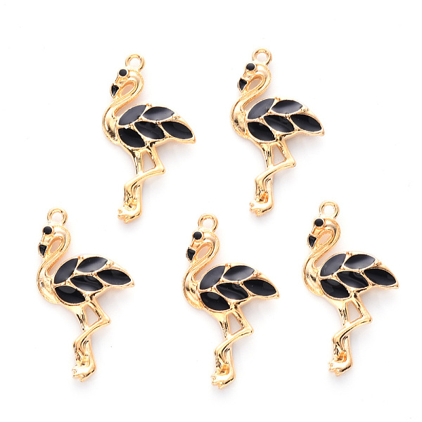 PandaHall Alloy Enamel Pendants, Cadmium Free & Lead Free, Light Gold, Flamingo Shape, Black, 29.5x16x3mm, Hole: 1.6mm Alloy+Enamel Bird...
PandaHall Alloy Enamel Pendants, Cadmium Free & Lead Free, Light Gold, Flamingo Shape, Black, 29.5x16x3mm, Hole: 1.6mm Alloy+Enamel Bird...