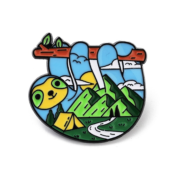 PandaHall Black Alloy Brooches, Enamel Pins, Sloth, Light Sky Blue, 32x33x1.5mm Alloy+Enamel Other Animal
PandaHall Black Alloy Brooches, Enamel Pins, Sloth, Light Sky Blue, 32x33x1.5mm Alloy+Enamel Other Animal