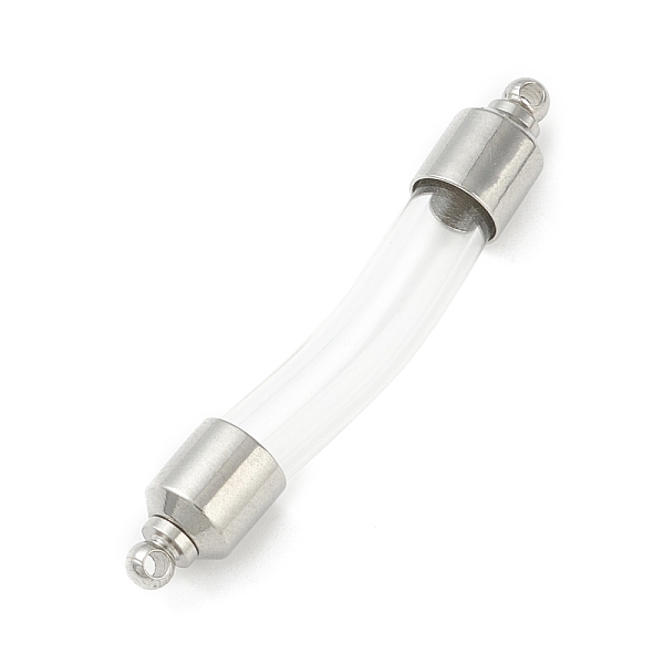 PandaHall Transparent Glass Vial Pendant Normal Link Connectors, Curved Tube Openable Wish Bottle with Brass & Alloy Findings for Jewelry..., Clear
PandaHall Transparent Glass Vial Pendant Normal Link Connectors, Curved Tube Openable Wish Bottle with Brass & Alloy Findings for Jewelry..., Clear