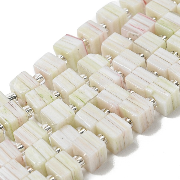 PandaHall Handwork Lampwork Beads, with Glass Spacer Beads, Square, Cornsilk, 6x6x5~5.5mm, Hole: 0.9mm, about 54~55pcs/strand, 15.75~15.94''..., Gold
PandaHall Handwork Lampwork Beads, with Glass Spacer Beads, Square, Cornsilk, 6x6x5~5.5mm, Hole: 0.9mm, about 54~55pcs/strand, 15.75~15.94''..., Gold