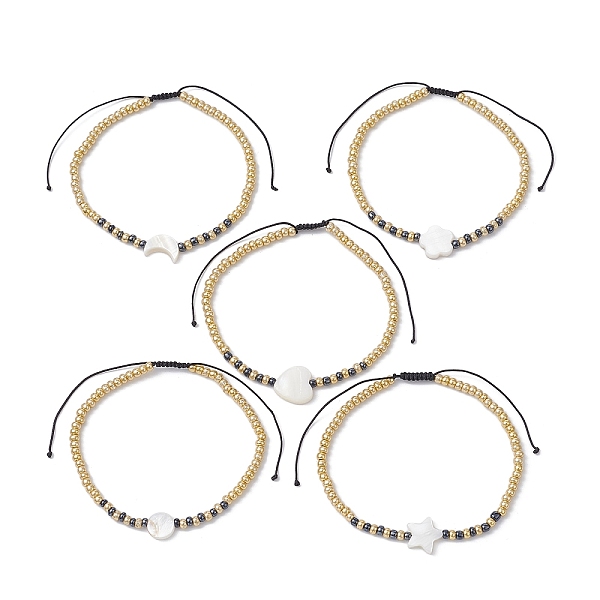 PandaHall Glass Seed Beads Braided Beads Bracelets, Adjustable Natural Freshwater Bracelets for Women, Moon/Flower/Star/Flat Round/Heart...
PandaHall Glass Seed Beads Braided Beads Bracelets, Adjustable Natural Freshwater Bracelets for Women, Moon/Flower/Star/Flat Round/Heart...
