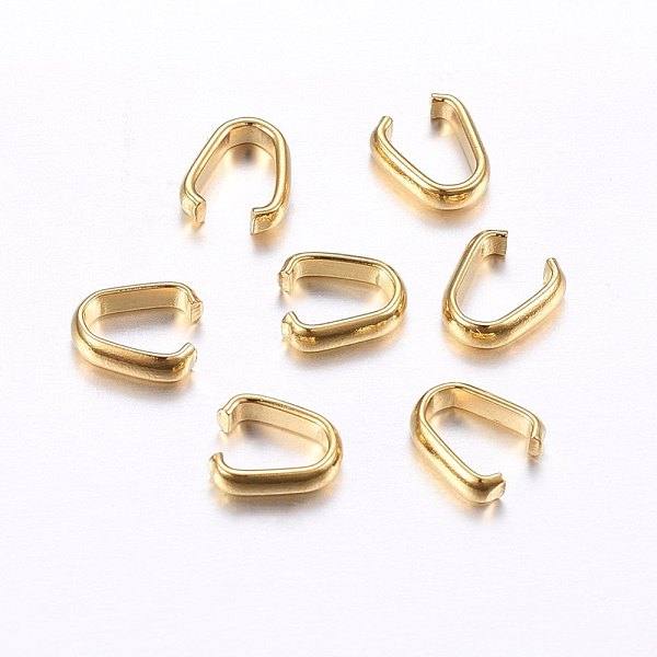 PandaHall 304 Stainless Steel Quick Link Connectors, Linking Rings, Golden, 7x6x2mm, 6x4.5mm inner diameter 304 Stainless Steel Others
PandaHall 304 Stainless Steel Quick Link Connectors, Linking Rings, Golden, 7x6x2mm, 6x4.5mm inner diameter 304 Stainless Steel Others