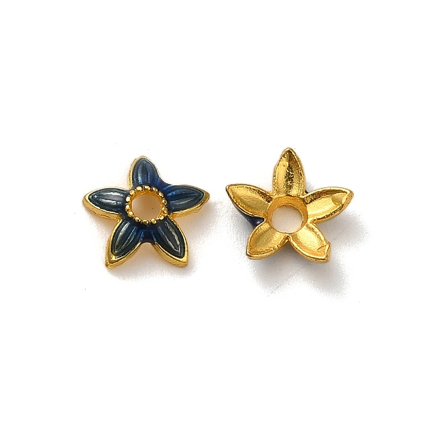 PandaHall Alloy Enamel Beads Caps, Lead Free & Cadmium Free, Multi-Petal Flower, Marine Blue, 8x2mm, Hole: 1.8mm Alloy+Enamel
PandaHall Alloy Enamel Beads Caps, Lead Free & Cadmium Free, Multi-Petal Flower, Marine Blue, 8x2mm, Hole: 1.8mm Alloy+Enamel