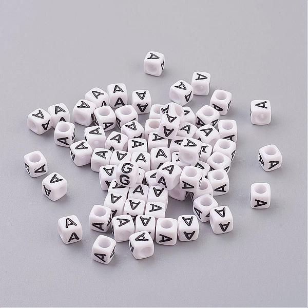 PandaHall Letter A Cube Acrylic Beads, Horizontal Hole, White, 6mm in diameter, hole: 3.2mm, about 300pcs/50g Acrylic Square White
PandaHall Letter A Cube Acrylic Beads, Horizontal Hole, White, 6mm in diameter, hole: 3.2mm, about 300pcs/50g Acrylic Square White