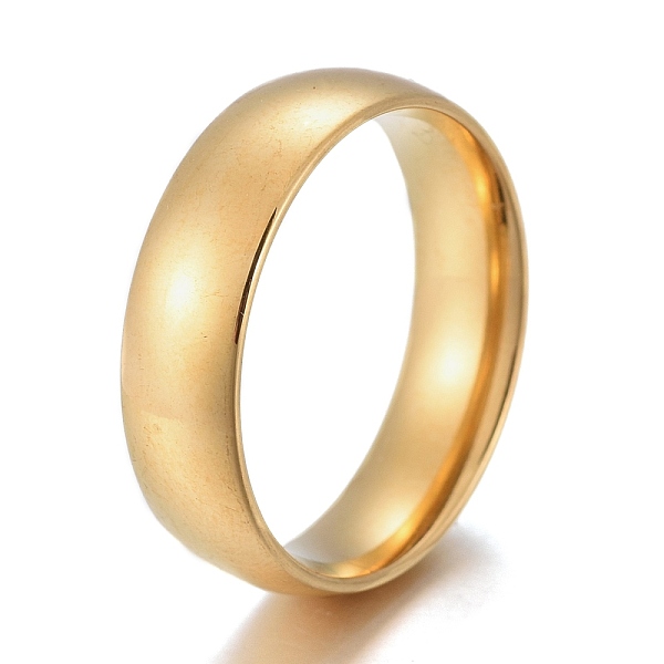PandaHall 304 Stainless Steel Flat Plain Band Rings, Golden, Size 5~12, Inner Diameter: 15~22mm, 6mm 304 Stainless Steel
PandaHall 304 Stainless Steel Flat Plain Band Rings, Golden, Size 5~12, Inner Diameter: 15~22mm, 6mm 304 Stainless Steel