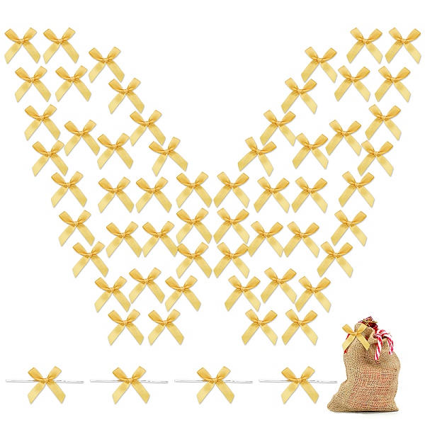 PandaHall CHGCRAFT 150Pcs 3.2inch Gold Satin Ribbon Twist Tie Bows Pre-Tied Satin Ribbon Twist Tie Bows for DIY Gift Wrap Wedding Candy...
PandaHall CHGCRAFT 150Pcs 3.2inch Gold Satin Ribbon Twist Tie Bows Pre-Tied Satin Ribbon Twist Tie Bows for DIY Gift Wrap Wedding Candy...