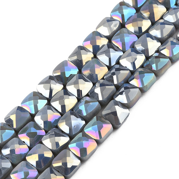 PandaHall Electroplate Opaque Solid Color Glass Beads Strands, AB Color Plated, Faceted, Square, Gray, 6.5x6.5x4.5mm, Hole: 1.2mm, about...
PandaHall Electroplate Opaque Solid Color Glass Beads Strands, AB Color Plated, Faceted, Square, Gray, 6.5x6.5x4.5mm, Hole: 1.2mm, about...