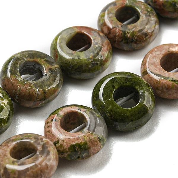PandaHall Natural Unakite Beads Strands, Rondelle, 10~10.5x4~4.5mm, Hole: 1.2mm, about 20pcs/strand, 7.95''(20.2cm) Unakite Rondelle
PandaHall Natural Unakite Beads Strands, Rondelle, 10~10.5x4~4.5mm, Hole: 1.2mm, about 20pcs/strand, 7.95''(20.2cm) Unakite Rondelle