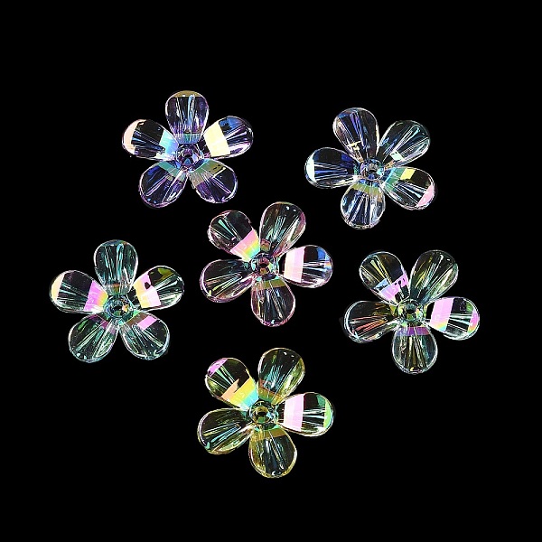 PandaHall Transparent Acrylic Beads, UV Color Plated, Flower, Mixed Color, 29x30x5.3mm, Hole: 2mm Acrylic Flower Multicolor
PandaHall Transparent Acrylic Beads, UV Color Plated, Flower, Mixed Color, 29x30x5.3mm, Hole: 2mm Acrylic Flower Multicolor
