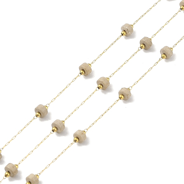 PandaHall Ion Plating(IP) 304 Stainless Steel Link Chains, Natural Picture Jasper Beads & Spool, Soldered, Real 18K Gold Plated, 8x4mm...
PandaHall Ion Plating(IP) 304 Stainless Steel Link Chains, Natural Picture Jasper Beads & Spool, Soldered, Real 18K Gold Plated, 8x4mm...