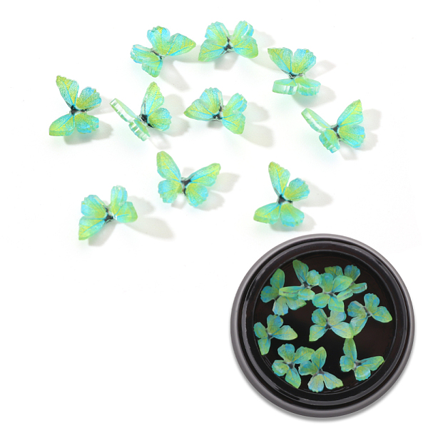 PandaHall 3D Resin Cabochons, Nail Art Studs, Nail Art Decoration Accessories, Butterfly, Green Yellow, 7.5x7~8x2~3mm, 10pcs/box Resin...
PandaHall 3D Resin Cabochons, Nail Art Studs, Nail Art Decoration Accessories, Butterfly, Green Yellow, 7.5x7~8x2~3mm, 10pcs/box Resin...