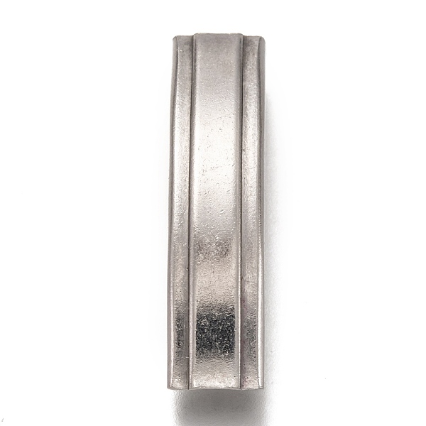 PandaHall 304 Stainless Steel Slide Charms, Curved Tube, Stainless Steel Color, 38.5x9x5mm, Hole: 8.5x3.5mm 304 Stainless Steel Tube
PandaHall 304 Stainless Steel Slide Charms, Curved Tube, Stainless Steel Color, 38.5x9x5mm, Hole: 8.5x3.5mm 304 Stainless Steel Tube