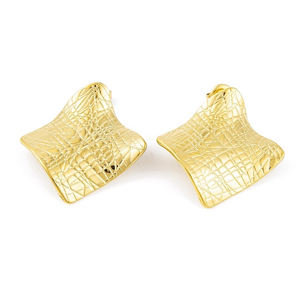 PandaHall Ion Plating(IP) 304 Stainless Steel Stud Earrings for Women, Wave Texture Rhombus, Real 18K Gold Plated, 30x30mm 304 Stainless...
PandaHall Ion Plating(IP) 304 Stainless Steel Stud Earrings for Women, Wave Texture Rhombus, Real 18K Gold Plated, 30x30mm 304 Stainless...