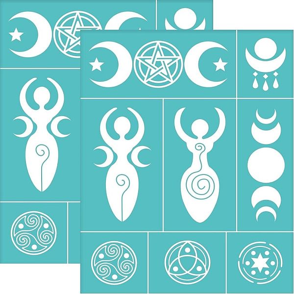 PandaHall OLYCRAFT 2Pcs Self-Adhesive Silk Screen Printing Stencil Spiral Goddess Pattern Stencil Reusable Mesh Stencils Transfer Washable..., Green
PandaHall OLYCRAFT 2Pcs Self-Adhesive Silk Screen Printing Stencil Spiral Goddess Pattern Stencil Reusable Mesh Stencils Transfer Washable..., Green