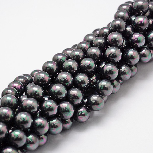 PandaHall Shell Pearl Bead Strands, Rainbow Plated, Grade A, Round, Black, 12mm, Hole: 1mm, about 34pcs/strand, 16 inch Shell Pearl Round...
PandaHall Shell Pearl Bead Strands, Rainbow Plated, Grade A, Round, Black, 12mm, Hole: 1mm, about 34pcs/strand, 16 inch Shell Pearl Round...