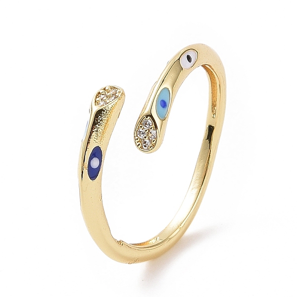 PandaHall Clear Cubic Zirconia Teardrop Open Cuff Ring with Enamel Evil Eye, Brass Jewelry for Women, Golden, Inner Diameter: 17mm...
PandaHall Clear Cubic Zirconia Teardrop Open Cuff Ring with Enamel Evil Eye, Brass Jewelry for Women, Golden, Inner Diameter: 17mm...