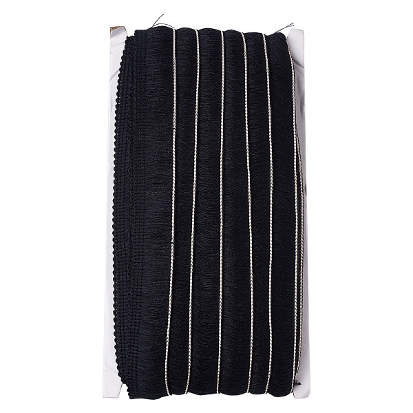 PandaHall Polyester Ribbon, Fringe Lace Trim, Black, 7/8~1 inch(23~25mm), about 25m/card Polyester None Black
PandaHall Polyester Ribbon, Fringe Lace Trim, Black, 7/8~1 inch(23~25mm), about 25m/card Polyester None Black