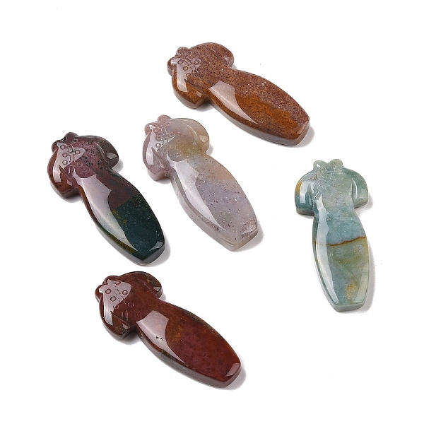 PandaHall Natural Indian Agate Big Pendants, Cheongsam Charm, 53~55x24~25x8.5~9mm, Hole: 1.4mm Indian Agate Clothes
PandaHall Natural Indian Agate Big Pendants, Cheongsam Charm, 53~55x24~25x8.5~9mm, Hole: 1.4mm Indian Agate Clothes