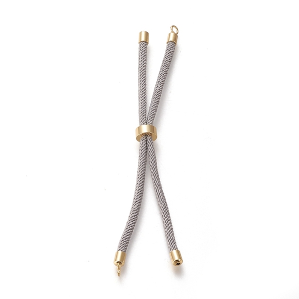PandaHall Nylon Twisted Cord Bracelet Making, Slider Bracelet Making, with Eco-Friendly Brass Findings, Round, Golden, Light Grey, 8.66~9.06...
PandaHall Nylon Twisted Cord Bracelet Making, Slider Bracelet Making, with Eco-Friendly Brass Findings, Round, Golden, Light Grey, 8.66~9.06...