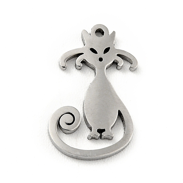 PandaHall 304 Stainless Steel Pendants, Cat, Stainless Steel Color, 12.5x8x0.8mm, Hole: 0.7mm 304 Stainless Steel Cat Shape
PandaHall 304 Stainless Steel Pendants, Cat, Stainless Steel Color, 12.5x8x0.8mm, Hole: 0.7mm 304 Stainless Steel Cat Shape