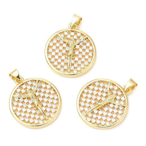 PandaHall Rack Plating Brass Micro Pave Cubic Zirconia Pendants, Long-Lasting Plated, Lead Free & Cadmium Free, Flat Round, Real 18K Gold..., Clear
PandaHall Rack Plating Brass Micro Pave Cubic Zirconia Pendants, Long-Lasting Plated, Lead Free & Cadmium Free, Flat Round, Real 18K Gold..., Clear