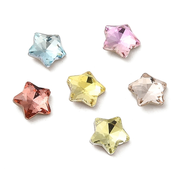 PandaHall Glass Rhinestone Cabochons, Point Back & Back Plated, Faceted, Star, Mixed Color, 5x5x2mm Glass Rhinestone Star Multicolor
PandaHall Glass Rhinestone Cabochons, Point Back & Back Plated, Faceted, Star, Mixed Color, 5x5x2mm Glass Rhinestone Star Multicolor