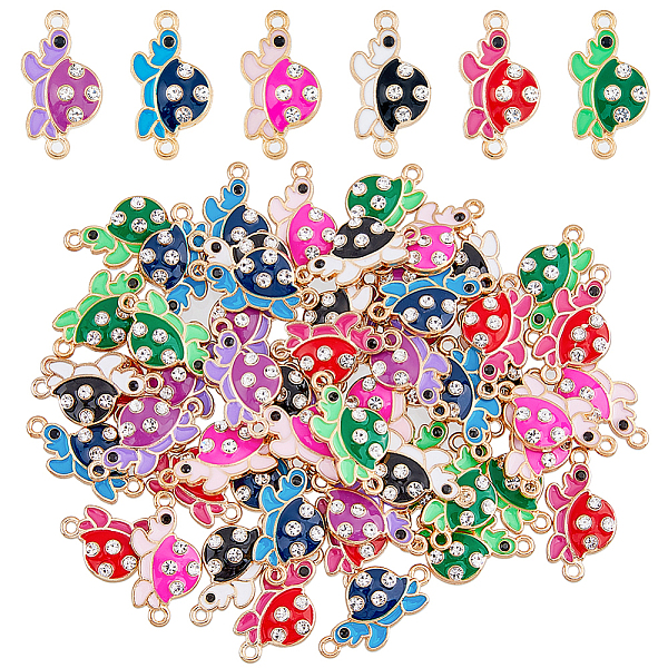 PandaHall HOBBIESAY 60Pcs 6 Colors Alloy Enamel Connector Charms, Tortoise Links with Crystal Rhinestone, Light Gold, Cadmium Free & Nickel..., Multicolor
PandaHall HOBBIESAY 60Pcs 6 Colors Alloy Enamel Connector Charms, Tortoise Links with Crystal Rhinestone, Light Gold, Cadmium Free & Nickel..., Multicolor