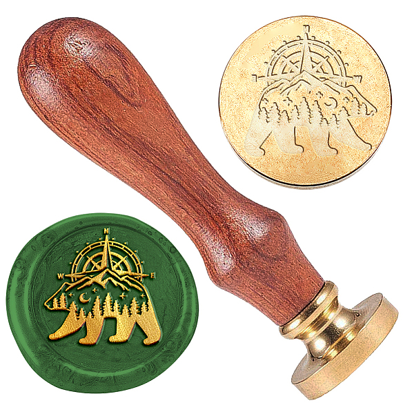 PandaHall DELORIGIN Compass Bear Wax Seal Stamp Embossed Stamp Sealing Removable 1" Brass Wax Seal Stamp Head with Wooden Handle Wedding...
PandaHall DELORIGIN Compass Bear Wax Seal Stamp Embossed Stamp Sealing Removable 1" Brass Wax Seal Stamp Head with Wooden Handle Wedding...