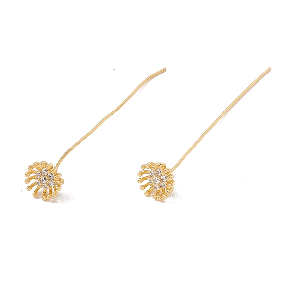 PandaHall Brass Micro Pave Clear Cubic Zirconia Flower Head Pins, Golden, 48.5mm, Pin: 21 Gauge(0.7mm), Flower: 8mm in diameter Brass Clear
PandaHall Brass Micro Pave Clear Cubic Zirconia Flower Head Pins, Golden, 48.5mm, Pin: 21 Gauge(0.7mm), Flower: 8mm in diameter Brass Clear