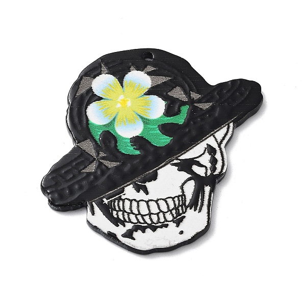 PandaHall Acrylic Pendant, Skull with Flower Hat, White, 46.5x46.5x2mm, Hole: 1.6mm Acrylic Skull White
PandaHall Acrylic Pendant, Skull with Flower Hat, White, 46.5x46.5x2mm, Hole: 1.6mm Acrylic Skull White
