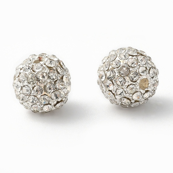 PandaHall Alloy Beads, with Rhinestones, Grade A, Round, Silver Color Plated, Clear, Size: about 10mm in diameter hole: 2mm Alloy+Rhinestone...
PandaHall Alloy Beads, with Rhinestones, Grade A, Round, Silver Color Plated, Clear, Size: about 10mm in diameter hole: 2mm Alloy+Rhinestone...