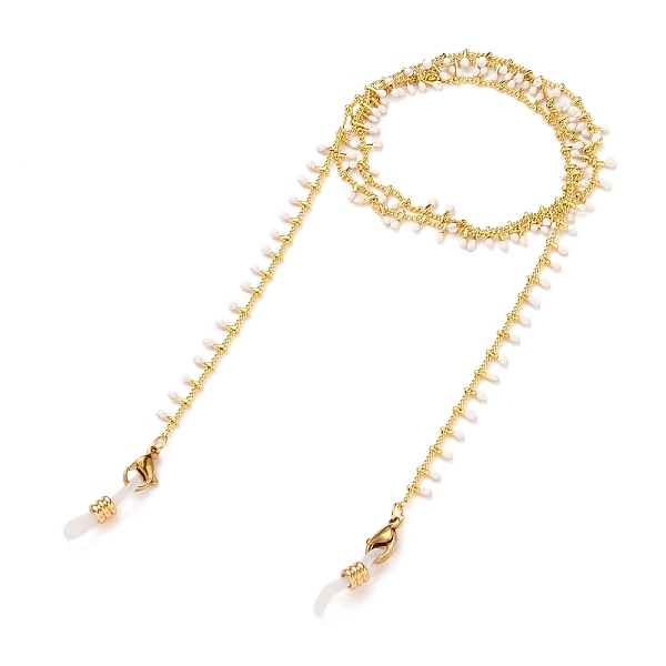PandaHall Brass Enamel Eyeglasses Chains, Neck Strap for Eyeglasses, with Curb Chains, Lobster Claw Clasps and Rubber Loop Ends, Golden...
PandaHall Brass Enamel Eyeglasses Chains, Neck Strap for Eyeglasses, with Curb Chains, Lobster Claw Clasps and Rubber Loop Ends, Golden...