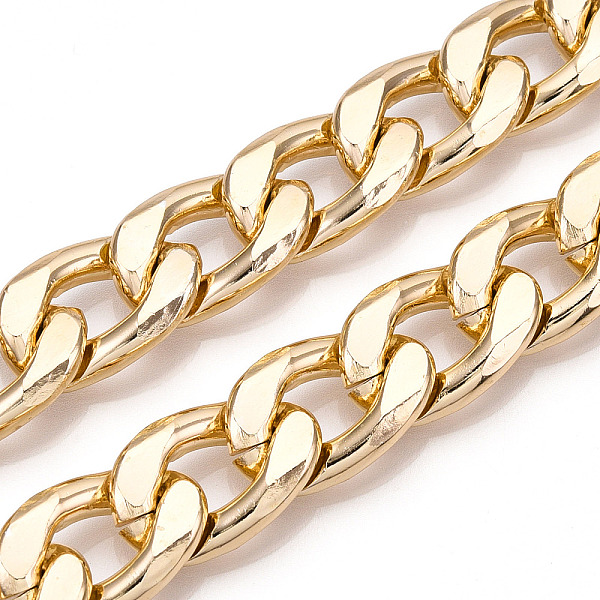 PandaHall Aluminum Curb Chains, Diamond Cut Cuban Link Chains, Unwelded, Light Gold, 21x14x4mm Aluminum
PandaHall Aluminum Curb Chains, Diamond Cut Cuban Link Chains, Unwelded, Light Gold, 21x14x4mm Aluminum
