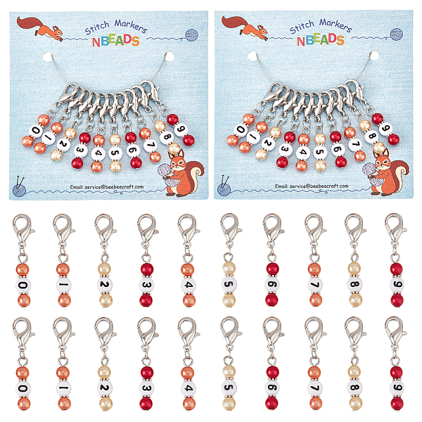 PandaHall 10 Pcs 0~9 Number Stitch Markers, 0~9 Number Acrylic Beads Crochet Stitch Marker Charms Locking Stitch Marker for Knitting..., Multicolor
PandaHall 10 Pcs 0~9 Number Stitch Markers, 0~9 Number Acrylic Beads Crochet Stitch Marker Charms Locking Stitch Marker for Knitting..., Multicolor