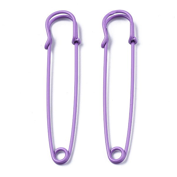 PandaHall Spray Painted Iron Safety Pins, for Brooch Making, Kilt Needles, Medium Purple, 75x17x6mm, Hole: 4.5mm, Pin: 1.5mm Iron
PandaHall Spray Painted Iron Safety Pins, for Brooch Making, Kilt Needles, Medium Purple, 75x17x6mm, Hole: 4.5mm, Pin: 1.5mm Iron