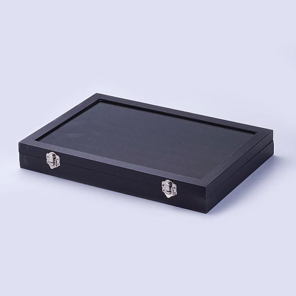 PandaHall Wood Ring Displays, with Ice Plush inside and Covered with Glass, Rectangle, Black, 35x24.1x4.6cm Cloth Black
PandaHall Wood Ring Displays, with Ice Plush inside and Covered with Glass, Rectangle, Black, 35x24.1x4.6cm Cloth Black