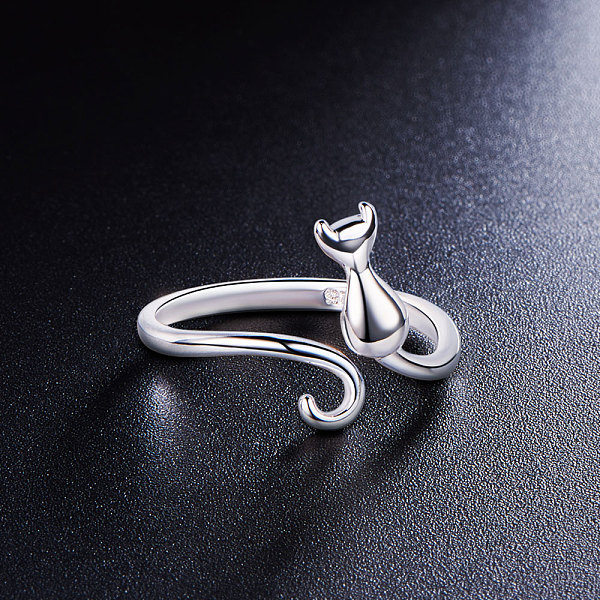 PandaHall SHEGRACE Simple Elegant Rhodium Plated 925 Sterling Silver Ring, Cuff Rings, Open Rings, with Glazed Kitten, Platinum, 18mm...
PandaHall SHEGRACE Simple Elegant Rhodium Plated 925 Sterling Silver Ring, Cuff Rings, Open Rings, with Glazed Kitten, Platinum, 18mm...