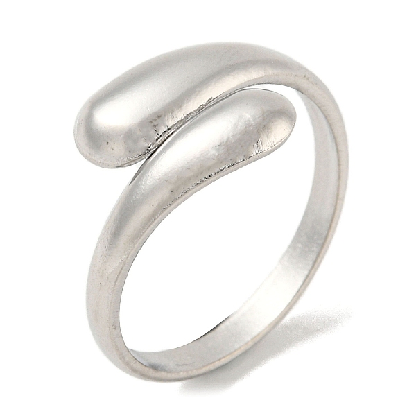 PandaHall 304 Stainless Steel Plain Cuff Ring, Teardrop, Stainless Steel Color, US Size 6 3/4(17.1mm) 304 Stainless Steel Teardrop
PandaHall 304 Stainless Steel Plain Cuff Ring, Teardrop, Stainless Steel Color, US Size 6 3/4(17.1mm) 304 Stainless Steel Teardrop