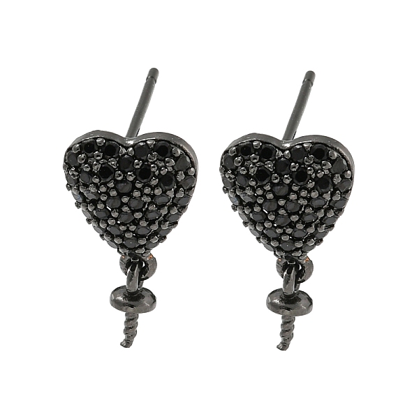 PandaHall Rack Plating Brass Micro Pave Black Cubic Zirconia Stud Earring Finding, Cadmium Free & Lead Free, Long-Lasting Plated, Heart...
PandaHall Rack Plating Brass Micro Pave Black Cubic Zirconia Stud Earring Finding, Cadmium Free & Lead Free, Long-Lasting Plated, Heart...