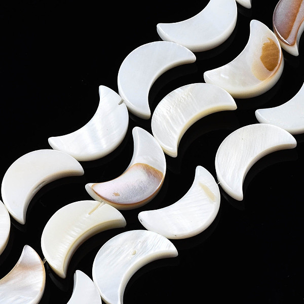 PandaHall Natural Freshwater Shell Beads Strands, Moon, Seashell Color, 15x10x2~3mm, Hole: 1mm, about 26pcs/strand, 14.49~15.16 inch...
PandaHall Natural Freshwater Shell Beads Strands, Moon, Seashell Color, 15x10x2~3mm, Hole: 1mm, about 26pcs/strand, 14.49~15.16 inch...
