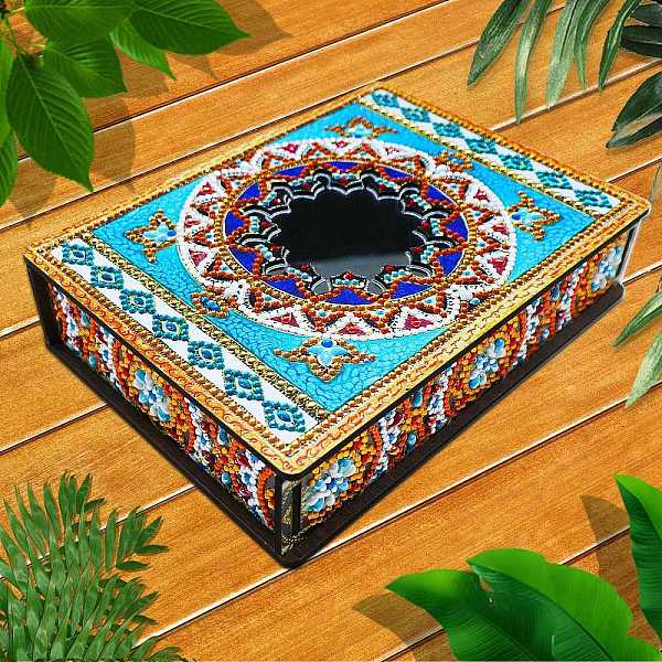 PandaHall DIY Diamond Jewelry Box Kits, including Wooden Board with Mirror, Resin Rhinestones, Diamond Sticky Pen, Tray Plate and Glue Clay...
PandaHall DIY Diamond Jewelry Box Kits, including Wooden Board with Mirror, Resin Rhinestones, Diamond Sticky Pen, Tray Plate and Glue Clay...
