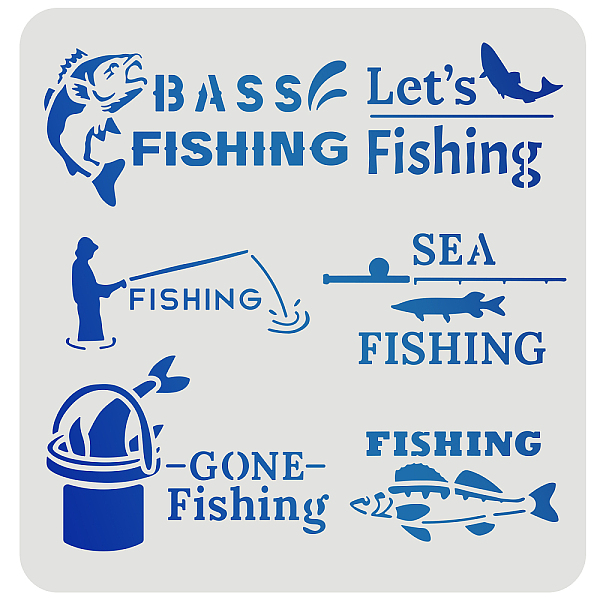 PandaHall FINGERINSPIRE Fish Stencil Bass Fishing Stencil Template 30x30cm Gone Fishing Sea Fish Painting Drawing Stencil Reusable Mylar..., White
PandaHall FINGERINSPIRE Fish Stencil Bass Fishing Stencil Template 30x30cm Gone Fishing Sea Fish Painting Drawing Stencil Reusable Mylar..., White