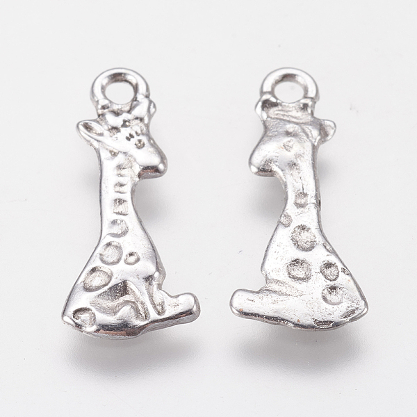 PandaHall Alloy Pendants, Cadmium Free & Nickel Free & Lead Free, Giraffe, Antique Silver, 22x8x1mm, Hole: 2mm Alloy Deer
PandaHall Alloy Pendants, Cadmium Free & Nickel Free & Lead Free, Giraffe, Antique Silver, 22x8x1mm, Hole: 2mm Alloy Deer