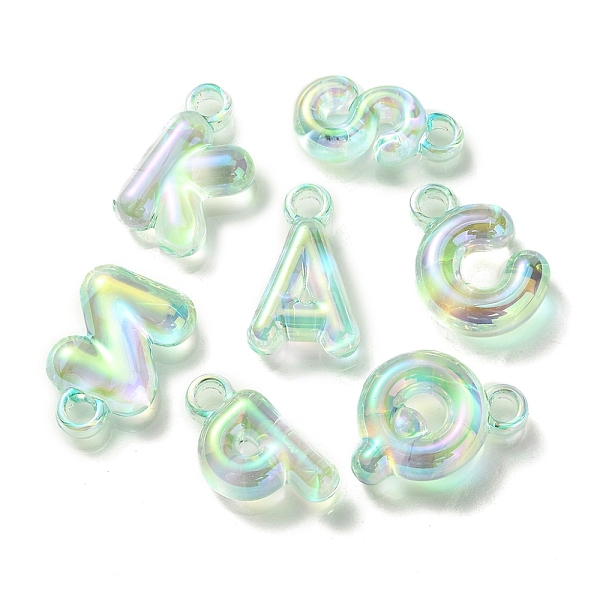 PandaHall UV Plating Rainbow Iridescent Acrylic Beads, Letters, Aquamarine, 25~26x14~22.5x8mm, Hole: 3.5mm Acrylic Green
PandaHall UV Plating Rainbow Iridescent Acrylic Beads, Letters, Aquamarine, 25~26x14~22.5x8mm, Hole: 3.5mm Acrylic Green