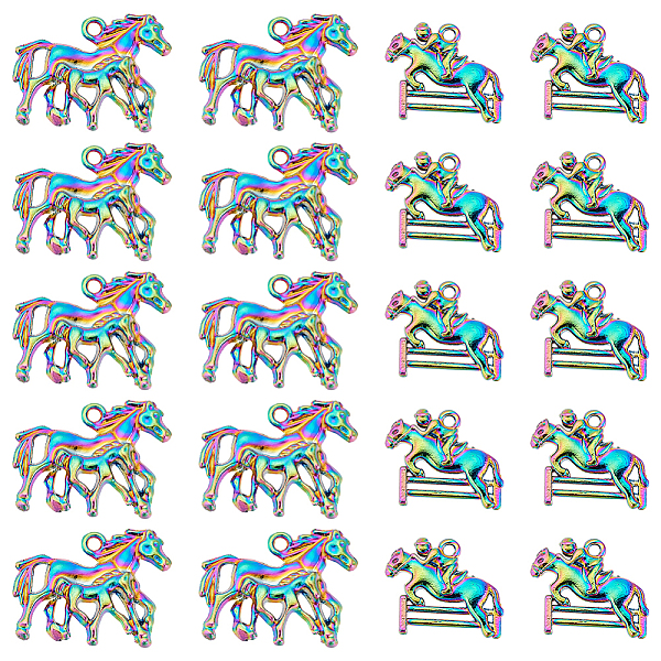 PandaHall DICOSMETIC 20Pcs 2 Styles Horse Charms Alloy Horse with Rider Dangle Charms Small Textured Aniaml Charms Rainbow Majestic Charms...
PandaHall DICOSMETIC 20Pcs 2 Styles Horse Charms Alloy Horse with Rider Dangle Charms Small Textured Aniaml Charms Rainbow Majestic Charms...