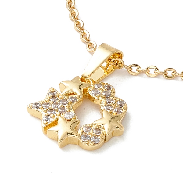 PandaHall Clear Cubic Zirconia Star Pendant Necklace, 304 Stainless Steel Jewelry for Women, Golden, 17.72 inch(45cm) Cubic Zirconia
PandaHall Clear Cubic Zirconia Star Pendant Necklace, 304 Stainless Steel Jewelry for Women, Golden, 17.72 inch(45cm) Cubic Zirconia